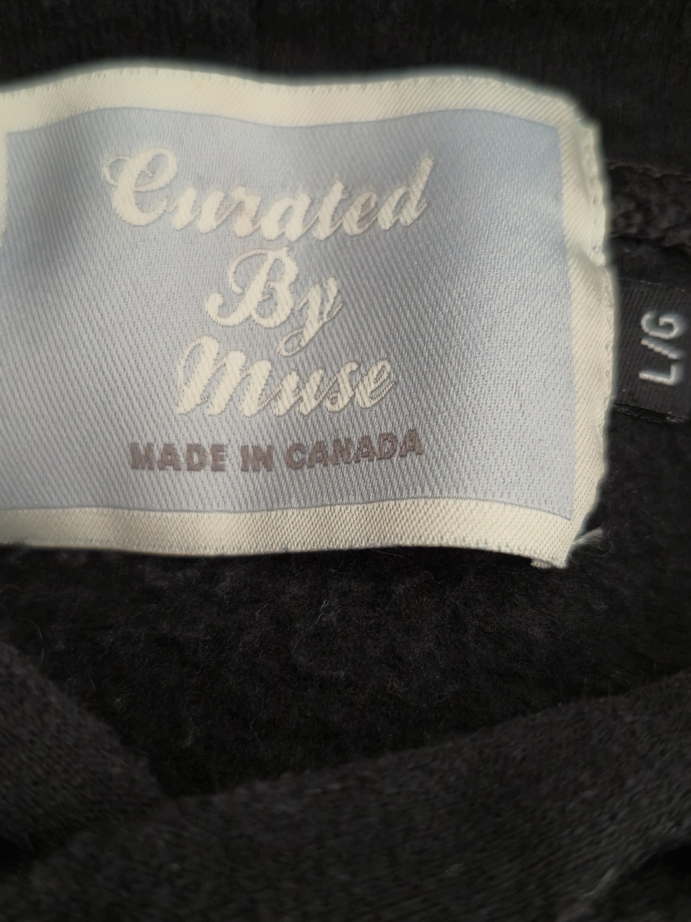 Muse Black Graphic Hoodie Gorpcore Streetwear Vintage Style, Large - Picture 6 of 8